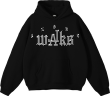 Load image into Gallery viewer, JESUS WALKS RHINESTONE HOODIE BLACK
