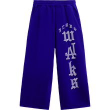 Load image into Gallery viewer, JESUS WALKS RHINESTONE SWEATPANTS ROYAL
