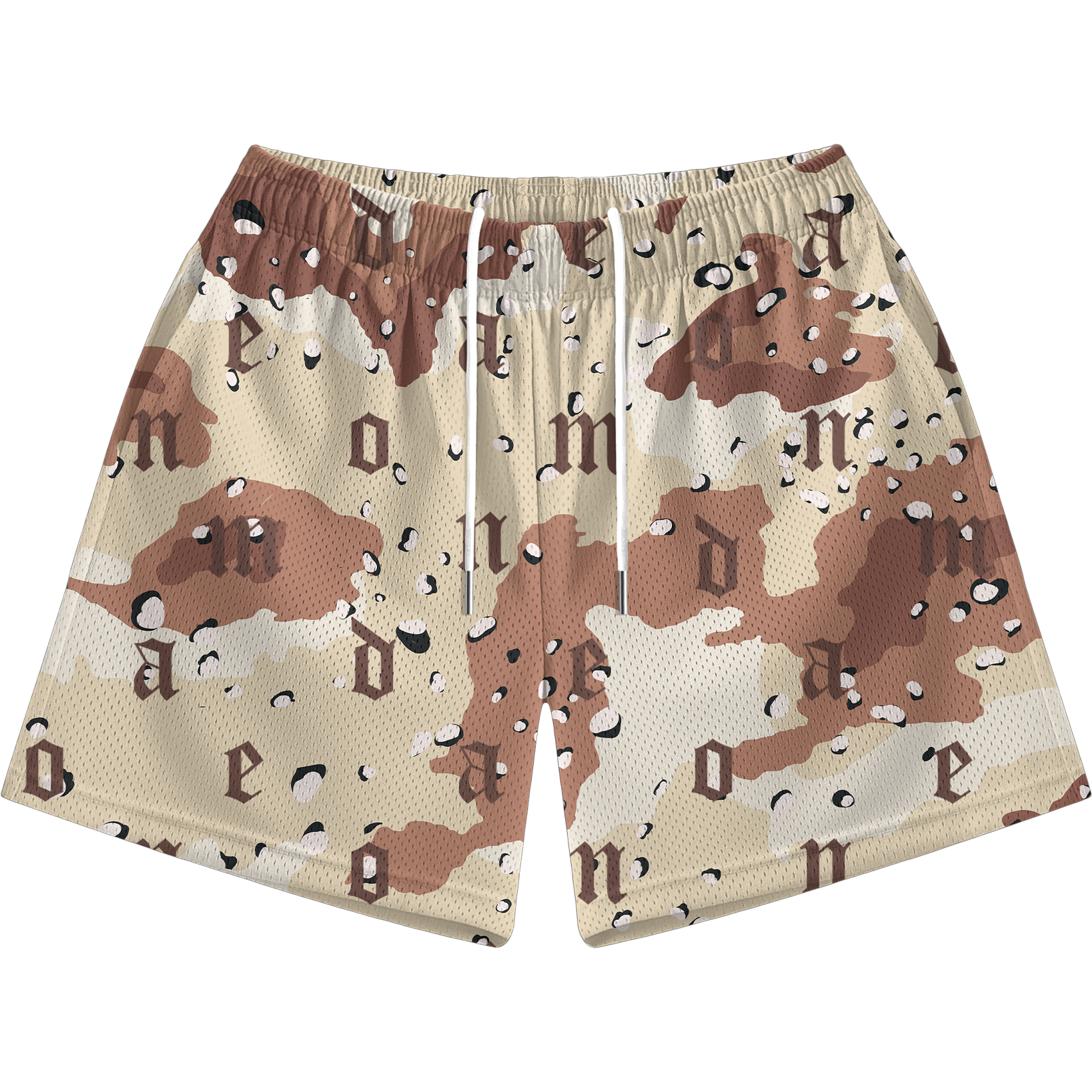 MONOGRAM DESERT CAMO MESH SHORTS