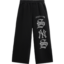 Load image into Gallery viewer, FORGIVE MY SYNS RHINESTONE SWEATPANTS BLACK
