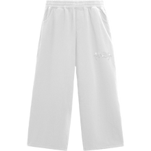 Load image into Gallery viewer, MNDA RHINESTONE SWEATPANTS WHITE
