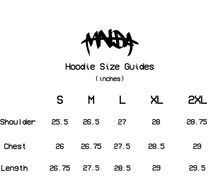 Load image into Gallery viewer, FORGIVE MY SYNS RHINESTONE HOODIE &quot;ONYX&quot;
