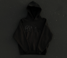 Load image into Gallery viewer, FORGIVE MY SYNS RHINESTONE HOODIE &quot;ONYX&quot;
