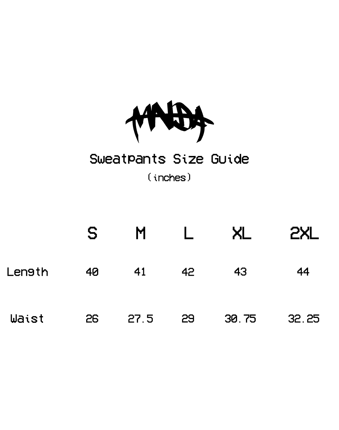 MNDA RHINESTONE SWEATPANTS WHITE